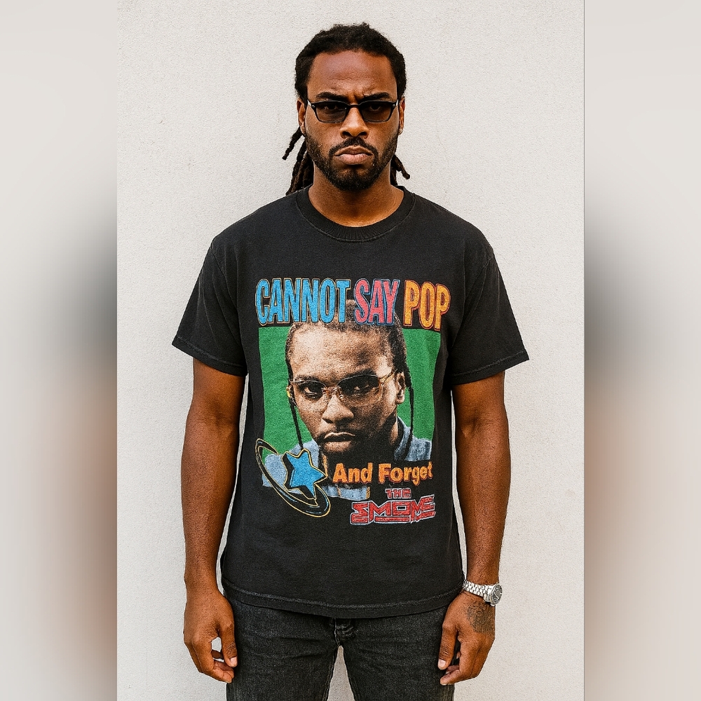Pop Smoke Black T Shirt Size M